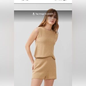 Lumi crochet french connection top vest and shorts